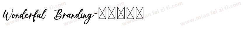 Wonderful Branding字体转换